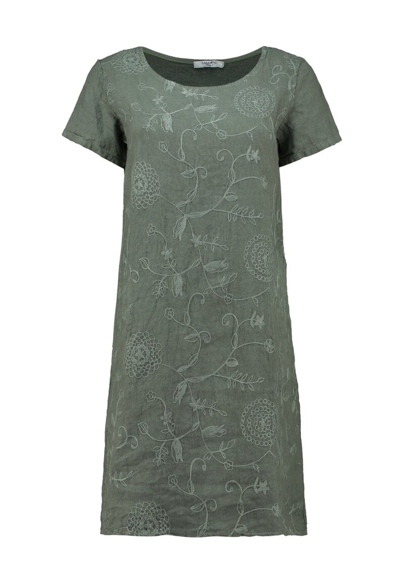 Zizzi Dress Women Khaki | Smilebutiken - Zabaione
