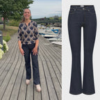 Wauw Bootcut Jeans Dam Dark Blue Denim ONLY