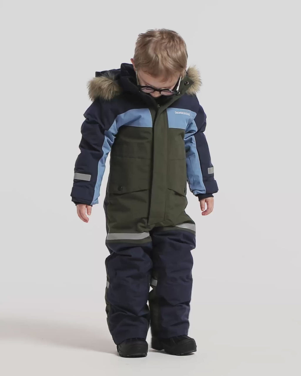Bjärven 5 Vinteroverall Barn Grön Deep Green | Smilebutiken - Didriksons