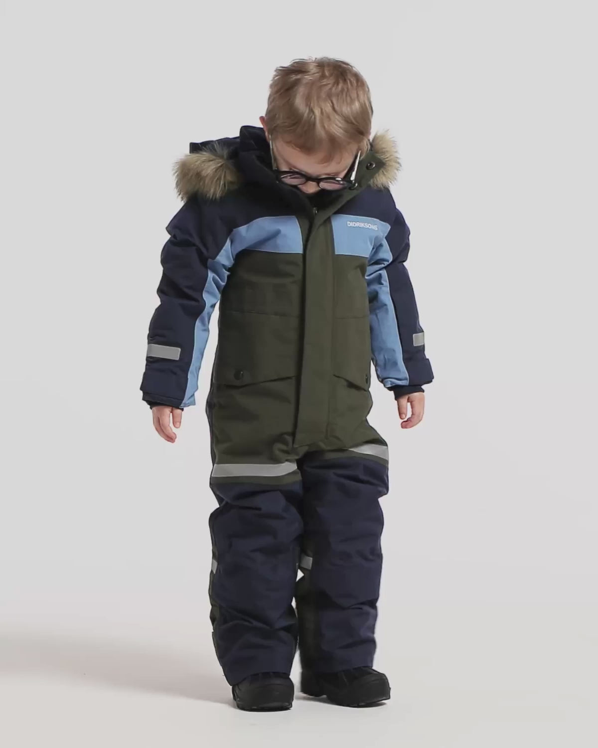 Bjärven 5 Vinteroverall Barn Grön Deep Green | Smilebutiken - Didriksons