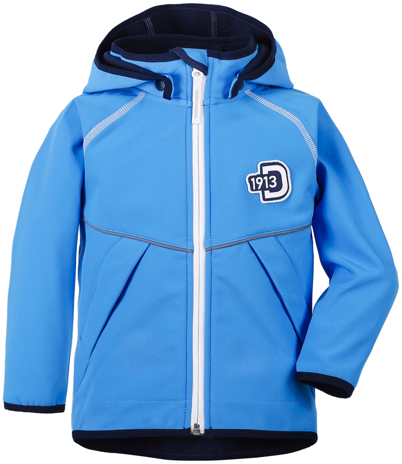 Elmån Kids Softshell Jacket Sharp Blue Barn Didriksons