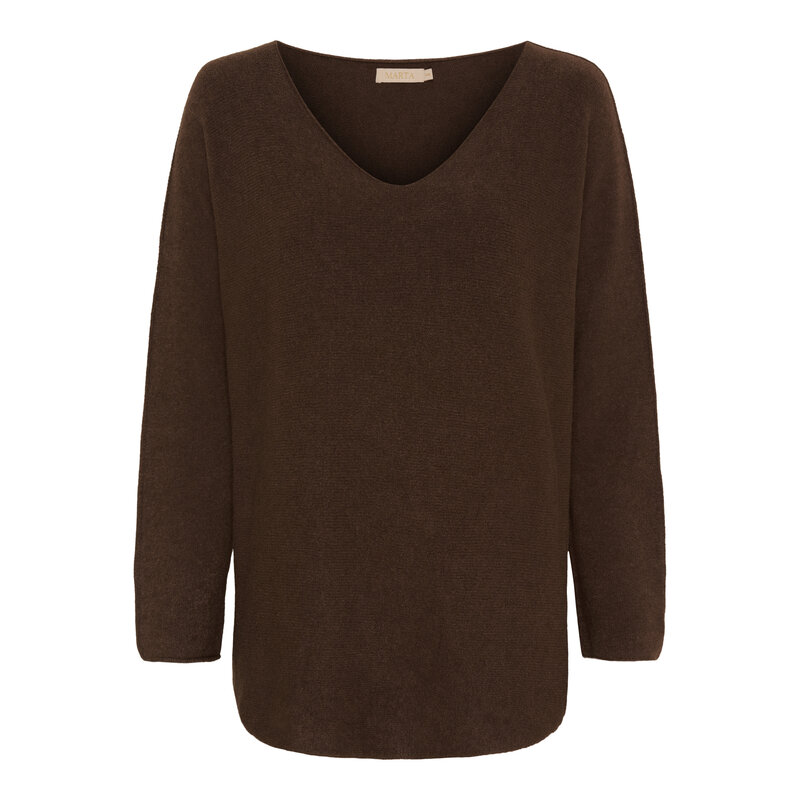 Marta-du-Chateau-Celina-V-ringad-Pullover-Dam-Brown-1