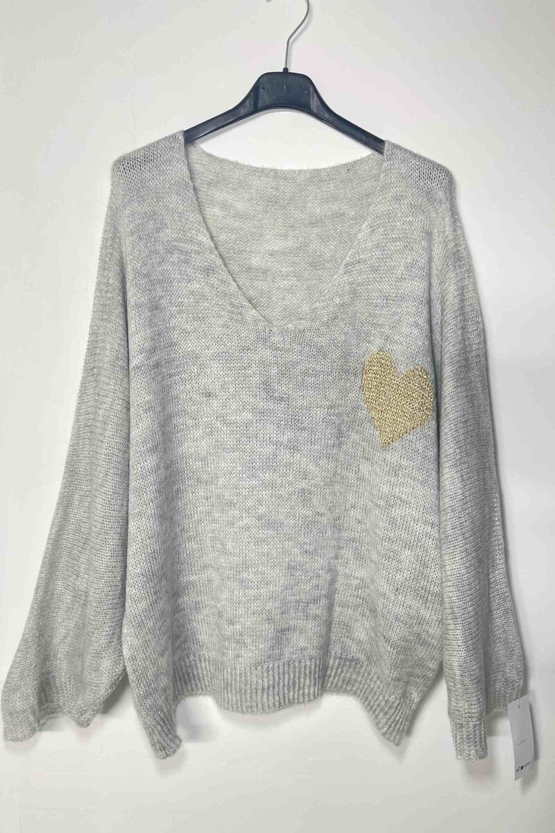 Vivichy-Zara-V-ringad-Stickad-Troja-Dam-Grey-1-(1)