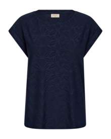 Freequent-Blond-T-shirt-Dam-Navy-Blazer-1