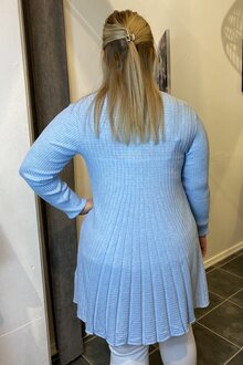 Freequent-Claudisse-Long-Cardigan-Dam-Chambray-Blue-Melange-11