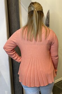 Freequent-Claudisse-Short-Cardigan-Dam-Burnt-Coral-Melange-11