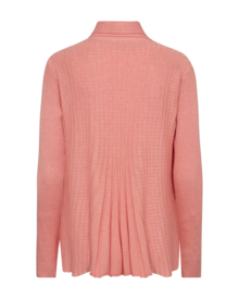 Freequent-Claudisse-Short-Cardigan-Dam-Burnt-Coral-Melange-3