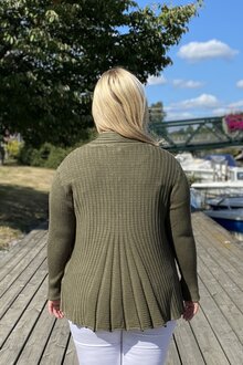 Freequent-Claudisse-Short-Cardigan-Dam-Olive-Night-Melange-12