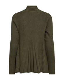 Freequent-Claudisse-Short-Cardigan-Dam-Olive-Night-Melange-3