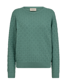 Freequent-Dodo-Pullover-Rundhalsad-Dam-Malachite-Green-1