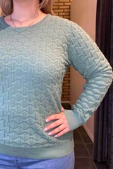 Freequent-Dodo-Pullover-Rundhalsad-Dam-Malachite-Green-11