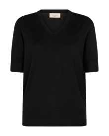 Freequent-Katie-Kortarmad-Pullover-Dam-Black-1