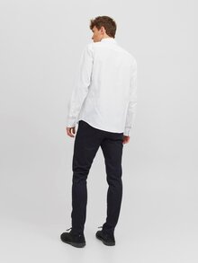 Jack---Jones-Label-Fast-Skjorta-Herr-White-2