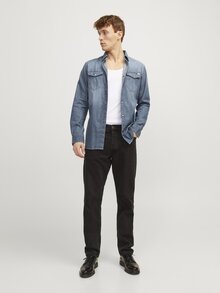 Jack---Jones-Sheridan-Skjorta-Herr-Medium-Blue-Denim-3