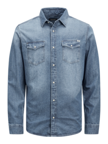 Jack---Jones-Sheridan-Skjorta-Herr-Medium-Blue-Denim-7