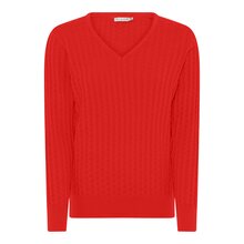 Micha-Carol-V-ringad-Pullover-Dam-Spring-Red-1