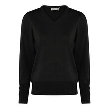 Micha-Carrie-V-ringad-Pullover-Dam-Black-1