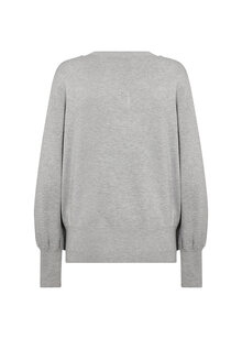 Soyaconcept-Dollie-738-V-ringad-Pullover-Dam-Light-Grey-Melange-2