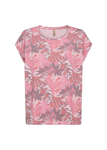 Soyaconcept-Galina-T-shirt-Dam-Pink-Combi-3