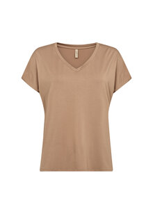 Soyaconcept-Marica-V-ringad-T-shirt-Dam-Desert-Brown-4