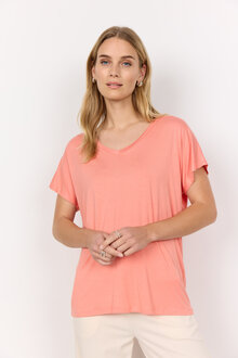 Soyaconcept-Marica-V-ringad-T-shirt-Dam-Peach-Pink-1